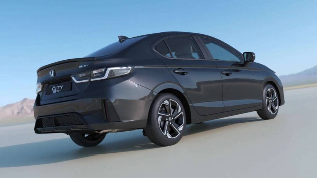 Novo Honda City 2027 estreia com visual inspirado no Prelude e versão híbrida que faz 27,2 km/l