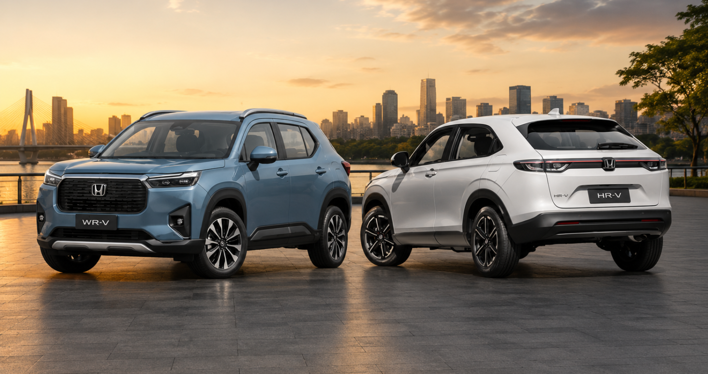 Consumo, motor e tecnologia: o comparativo completo entre Honda WR-V e Honda HR-V 