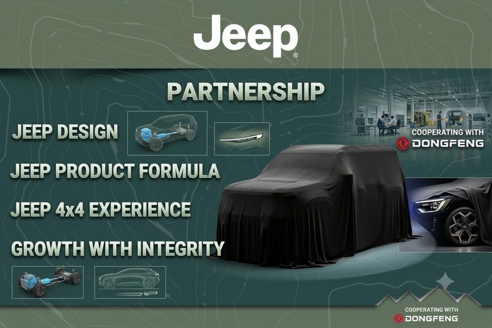 Jeep prepara SUV híbrido maior que o Commander com plataforma chinesa da Dongfeng