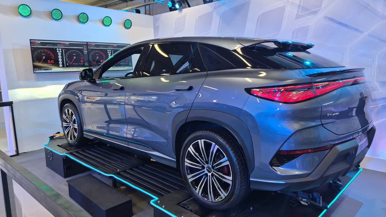 Carro elétrico no dinamômetro: BYD demonstrou na prática como funciona a medição de potência