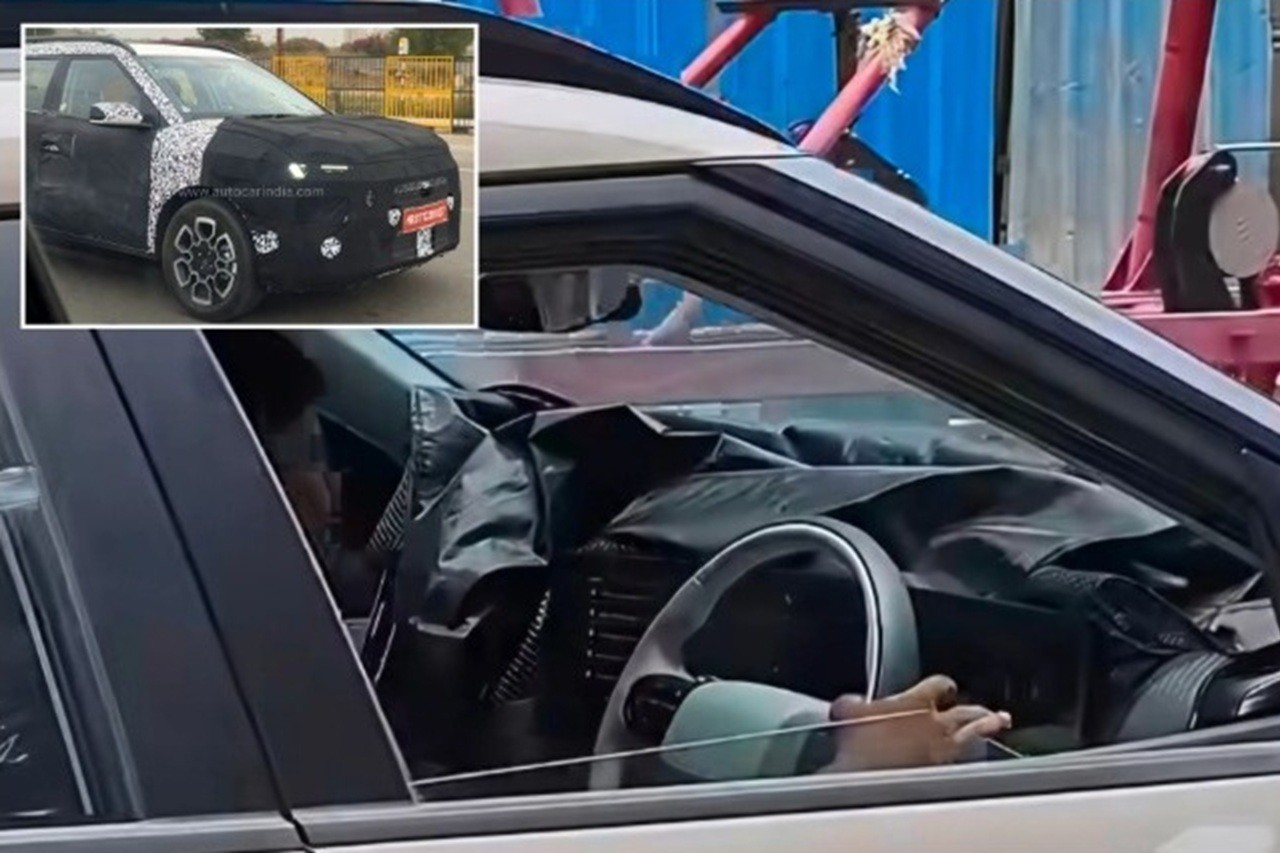 Hyundai Bayon tem interior flagrado e compartilhará componentes do i20